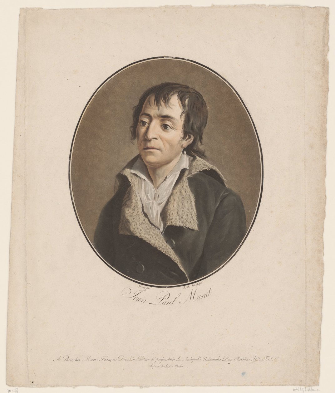 Portrait de Jean Paul Marat (Collection des Grands Hommes) - Pierre Michel Alix