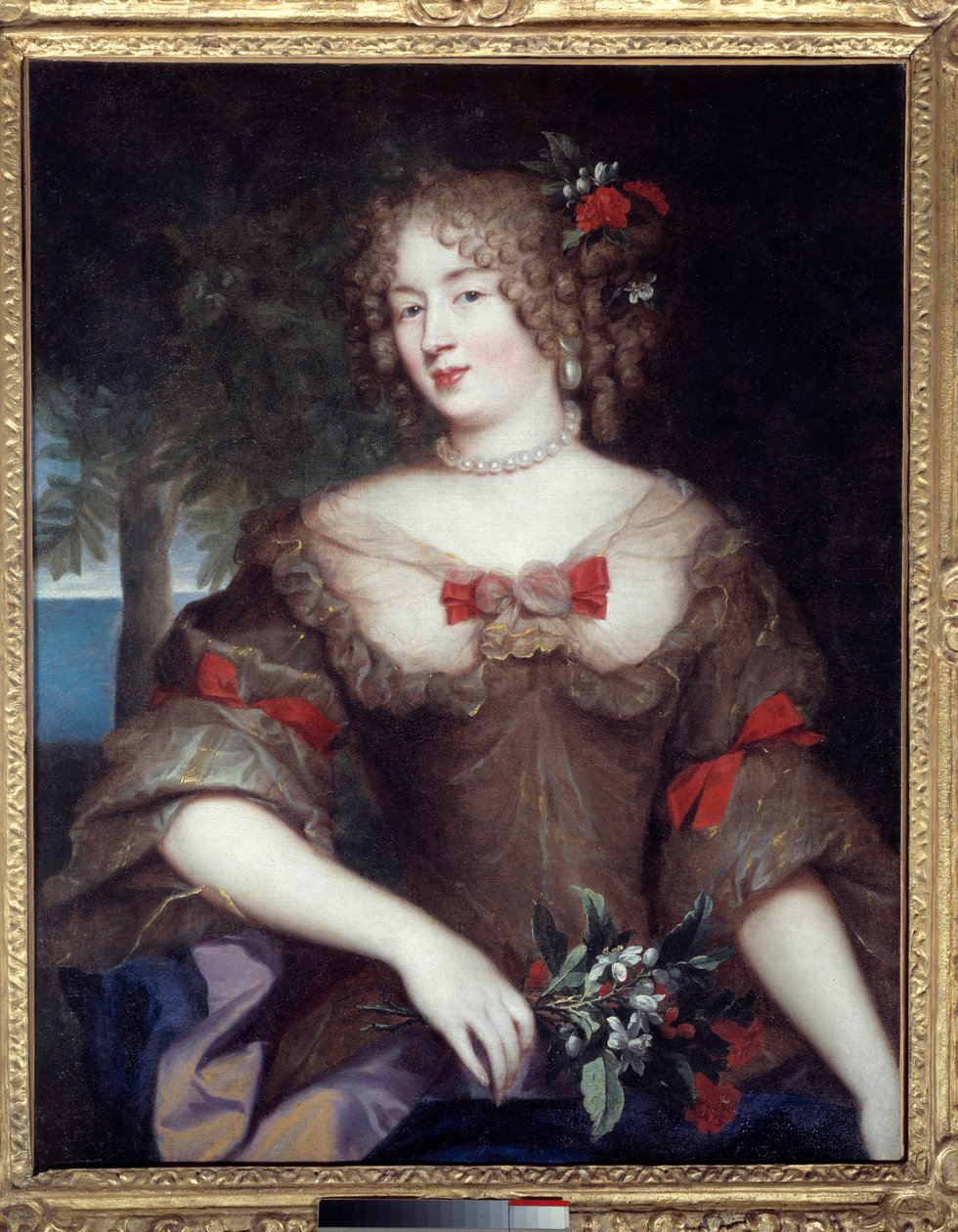 Madame de Sévigné : portrait de Françoise Marguerite de Sévigné, comtesse de Grignan (1648-1705), fille de Marie de Rabutin-Chantal, marquise de Sévigné (1626-1696). Peinture de Pierre Mignard (1612-1695) - Pierre Mignard