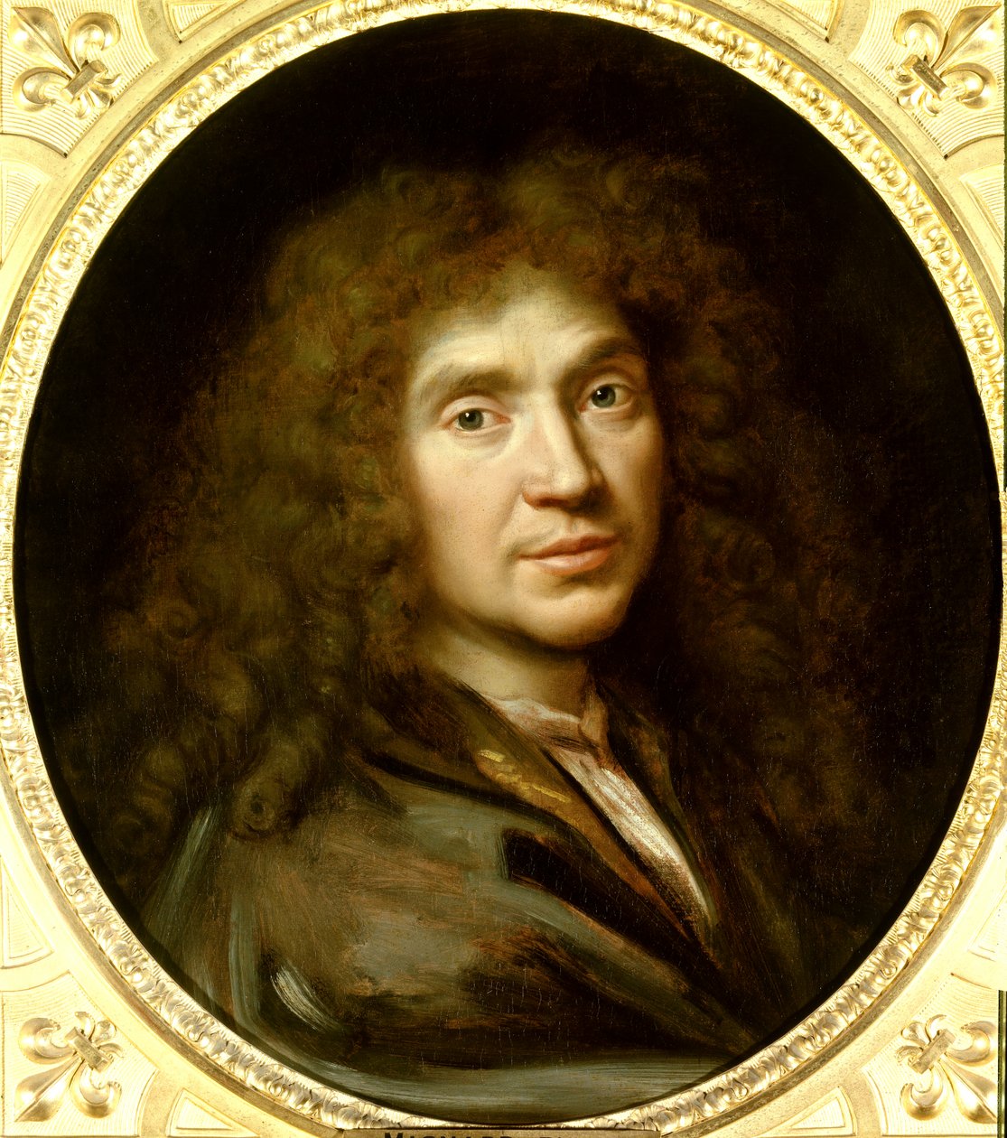Portrait de Molière (1622-1673) Jean Baptiste Poquelin - Pierre Mignard