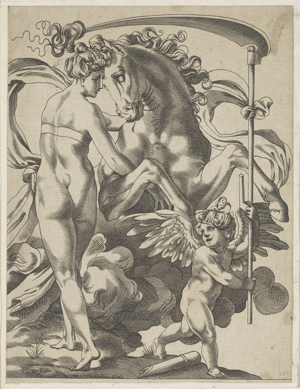 Saturne et la nymphe Philyra - Pierre Milan