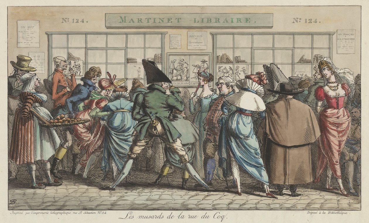 Les musards de la rue du Coq - Pierre Nolasque Bergeret