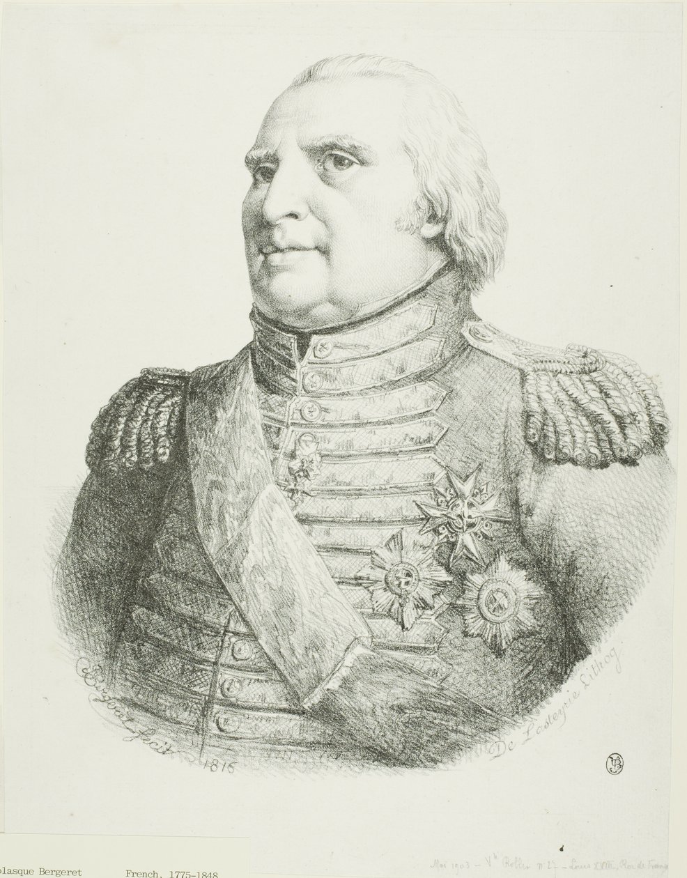 Portrait of Louis XVIII - Pierre-Nolasque Bergeret