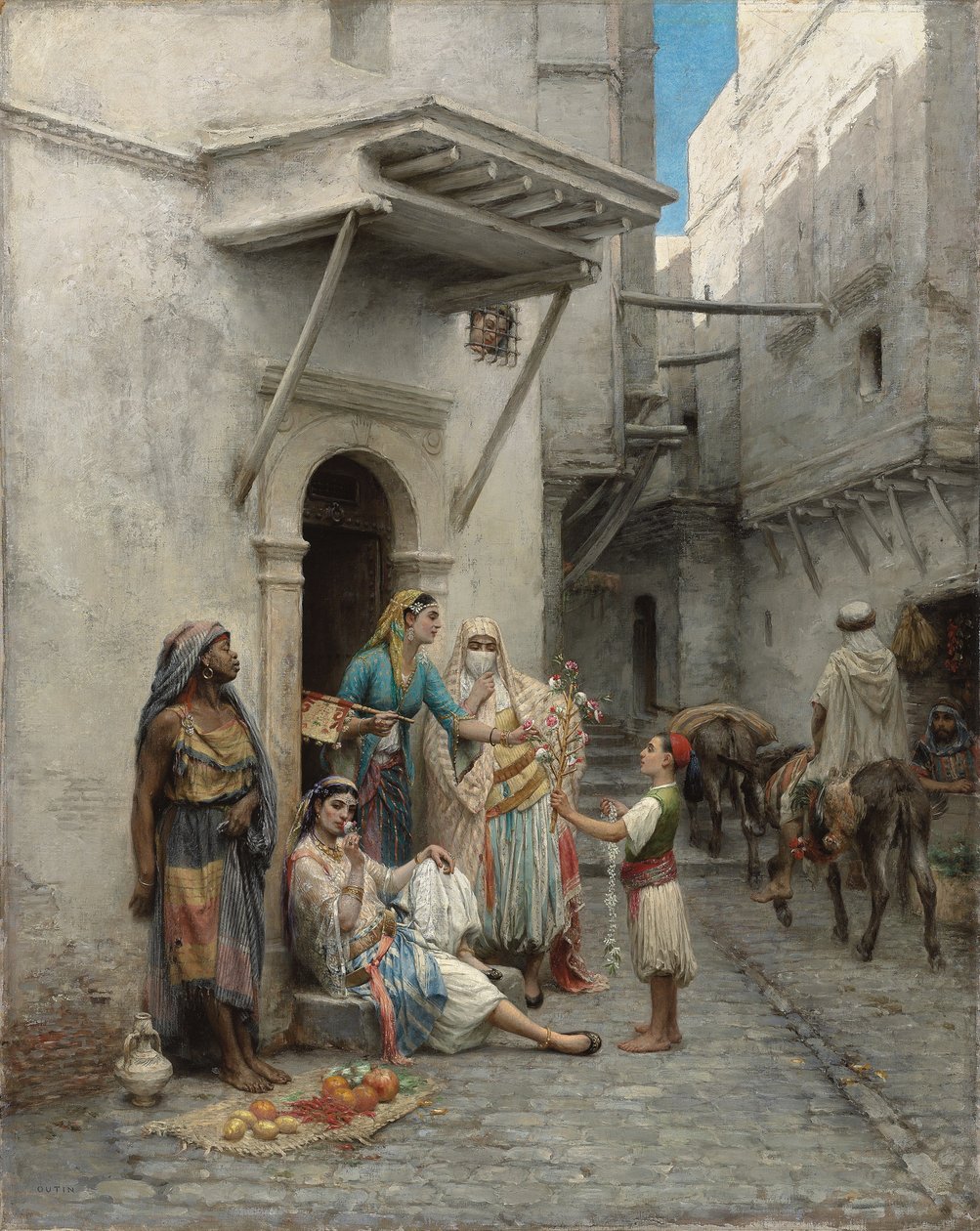 Le jeune marchand de fleurs - Pierre Outin