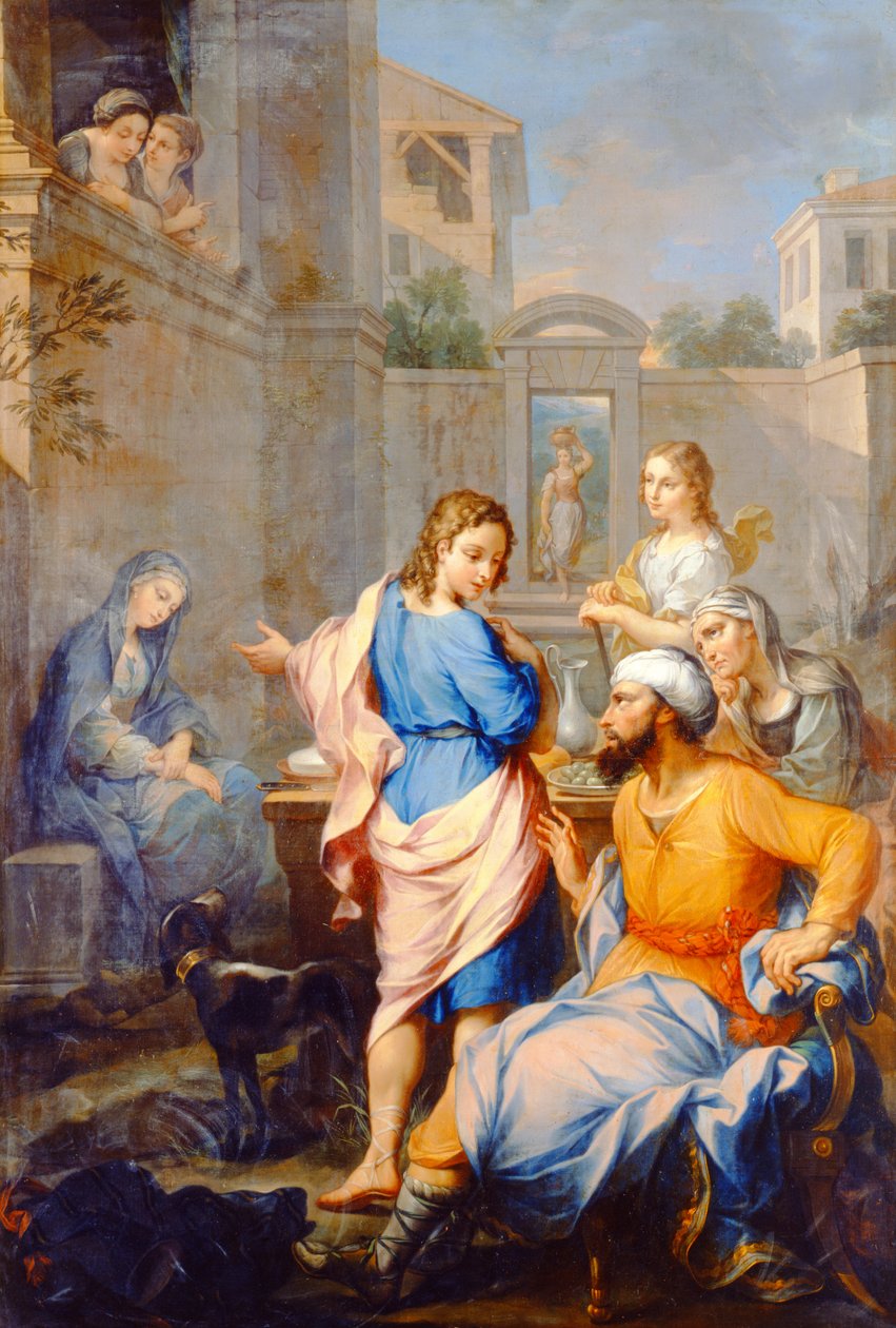 Tobias demandant la main de Sarah, fille de Raguel - Pierre Parrocel