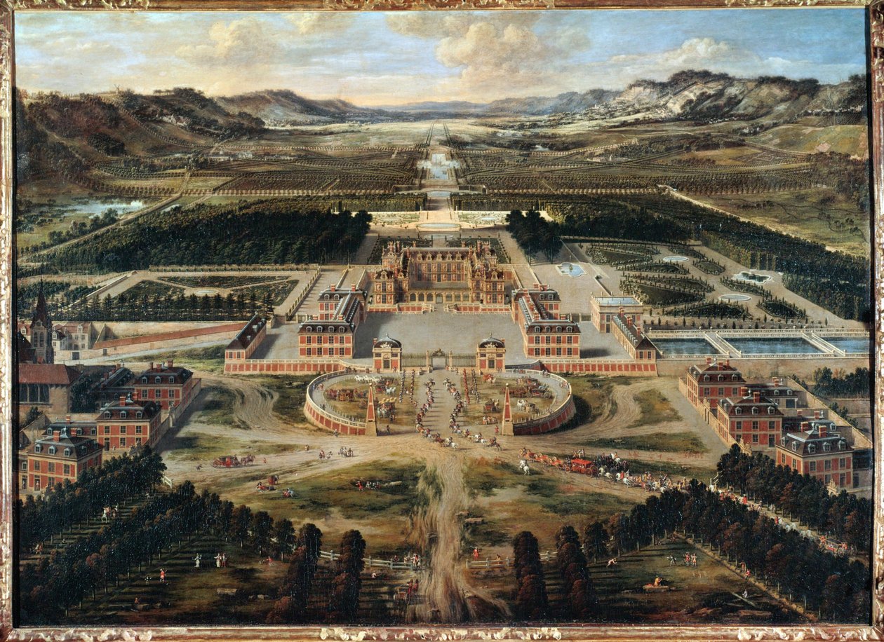 Vue de Versailles (peinture sur toile) - Pierre Patel