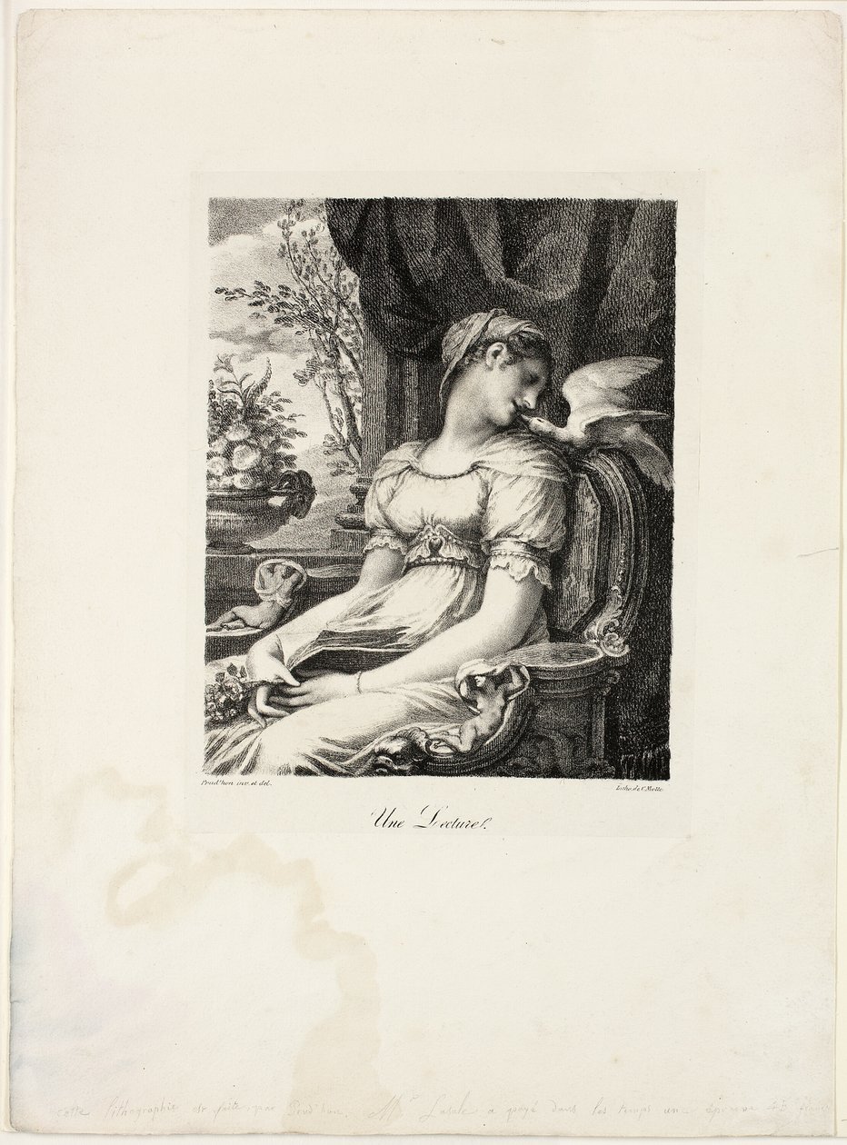 Une Lecture - Pierre Paul Prud