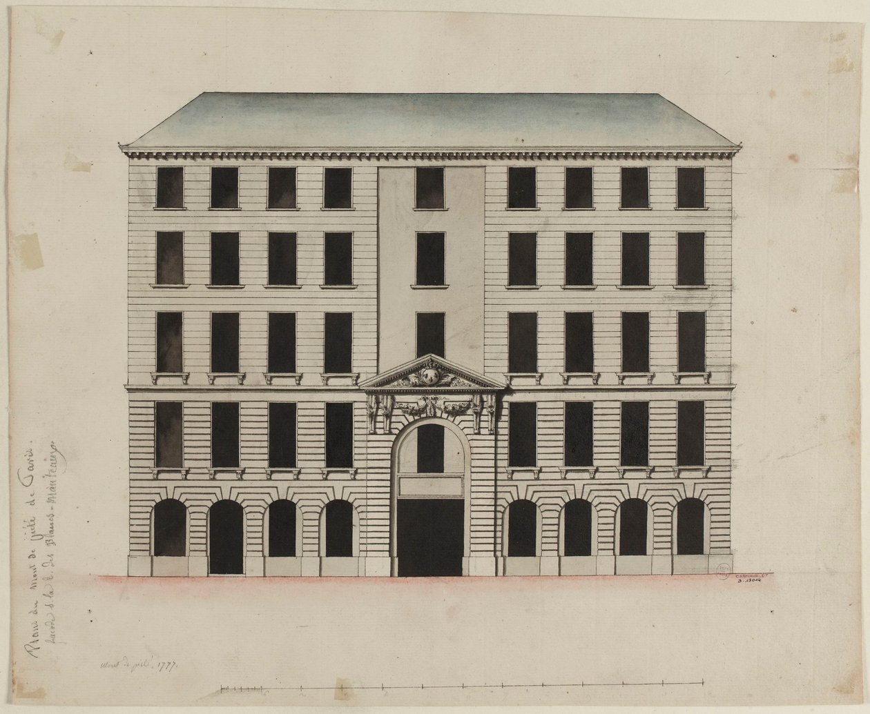 Façade du Mont-de-Piété sur la rue des Blancs-Manteaux - Pierre Payen