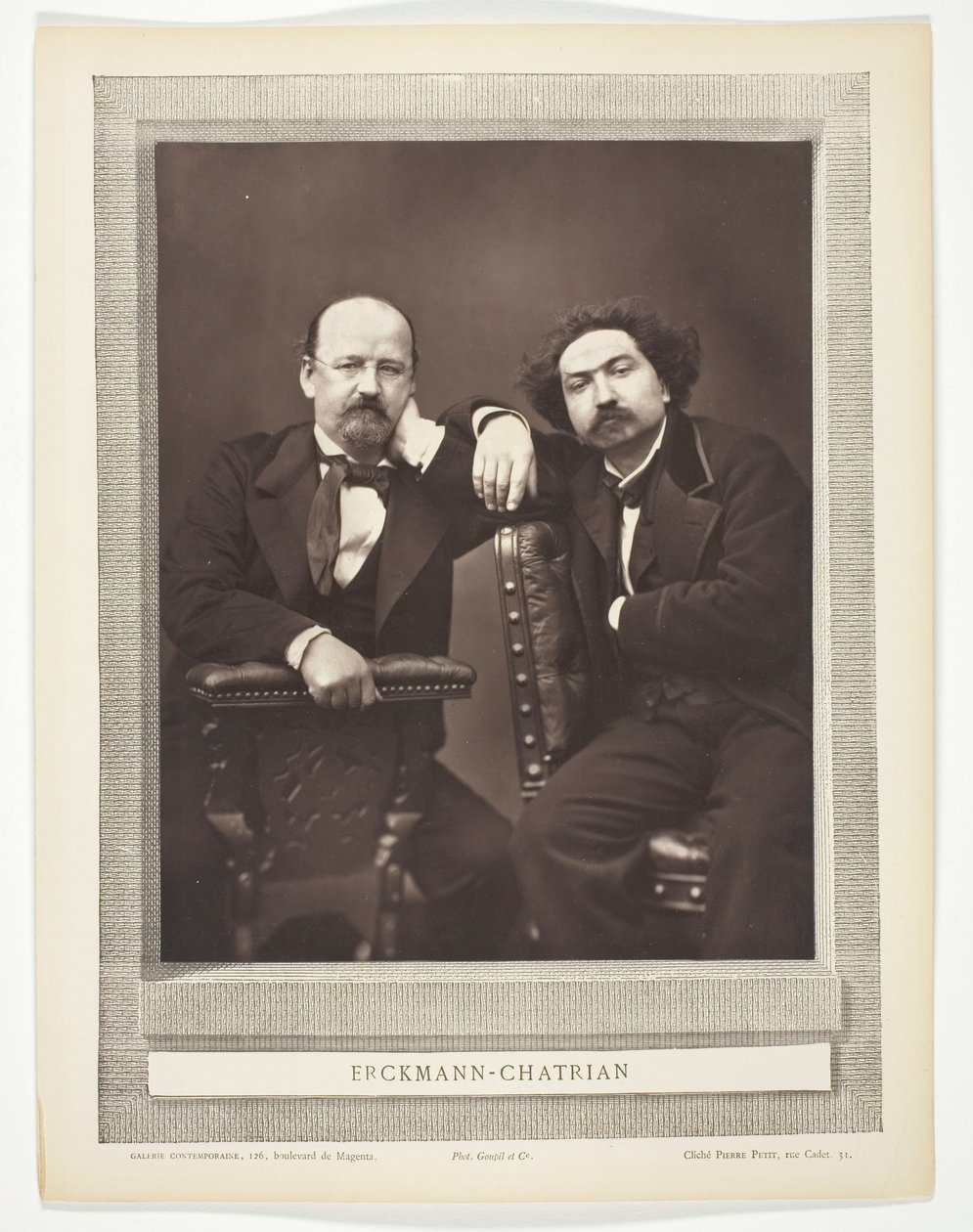 Émile Erckmann (écrivain français, 1822-1899) et Alexandre Chatrian (écrivain français, 1826-1890) - Pierre Petit