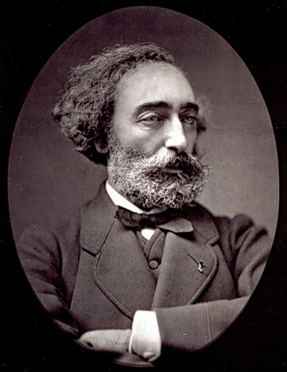 Portrait en buste du peintre Émile Lévy - Pierre Petit