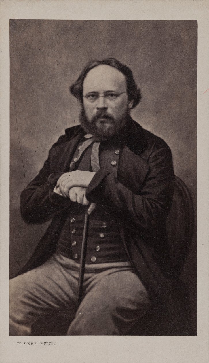 Portrait de Pierre-Joseph Proudhon 1809-1865, vers 1860 - Pierre Petit