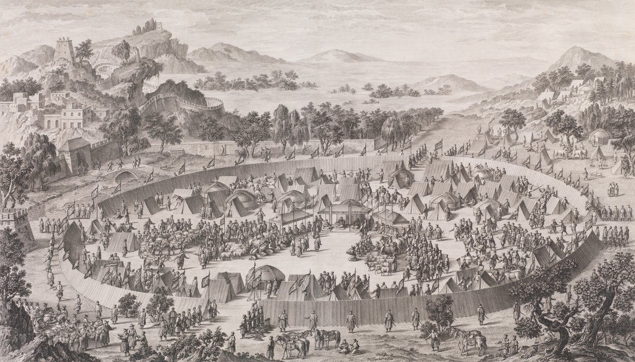 La Défaite du chef Uš-Turfan et de sa ville, 1774 - Pierre Philippe Choffard