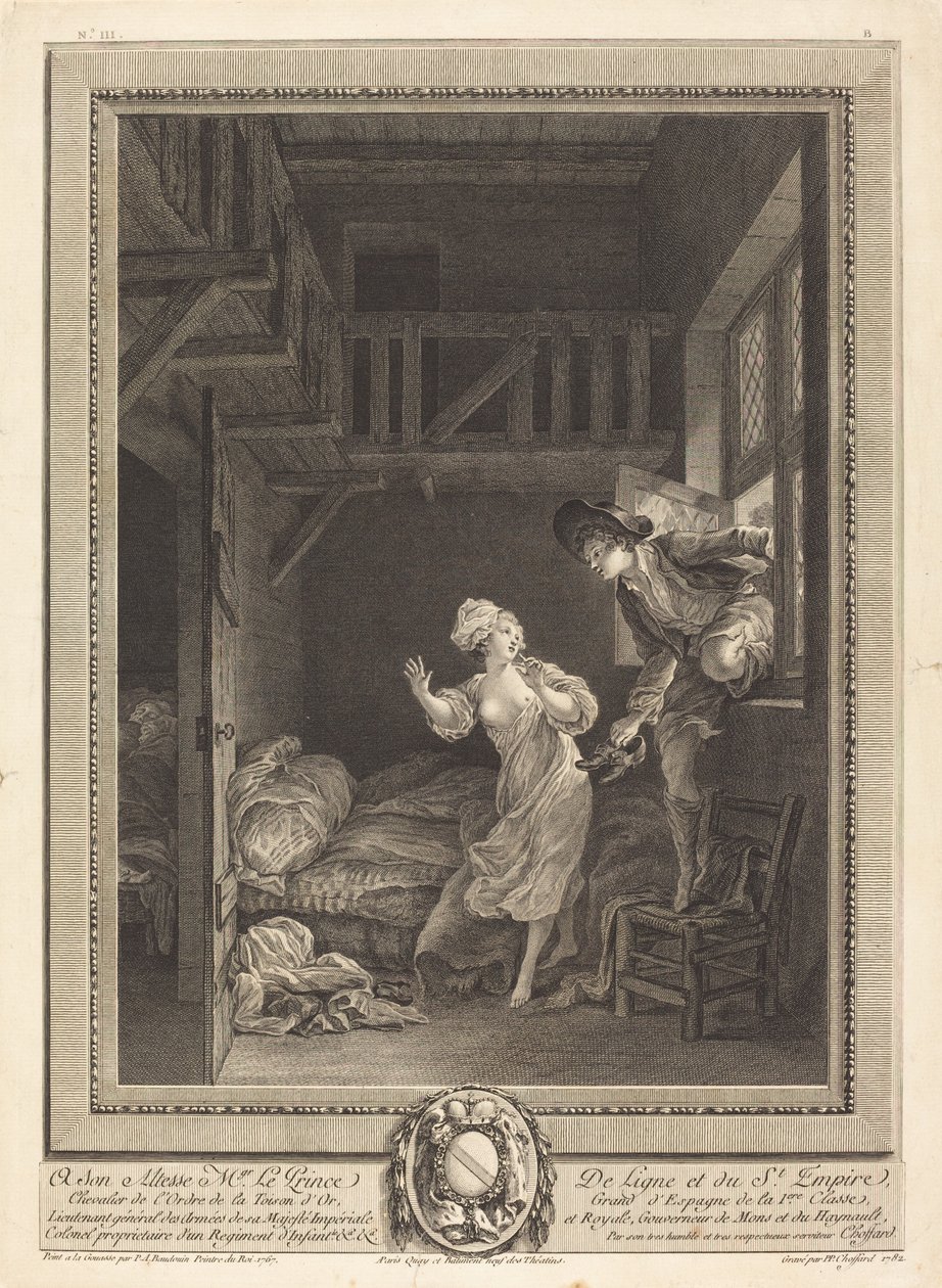 Marchez tout doux, parlez tout bas - Pierre Philippe Choffard after Pierre Antoine Baudouin