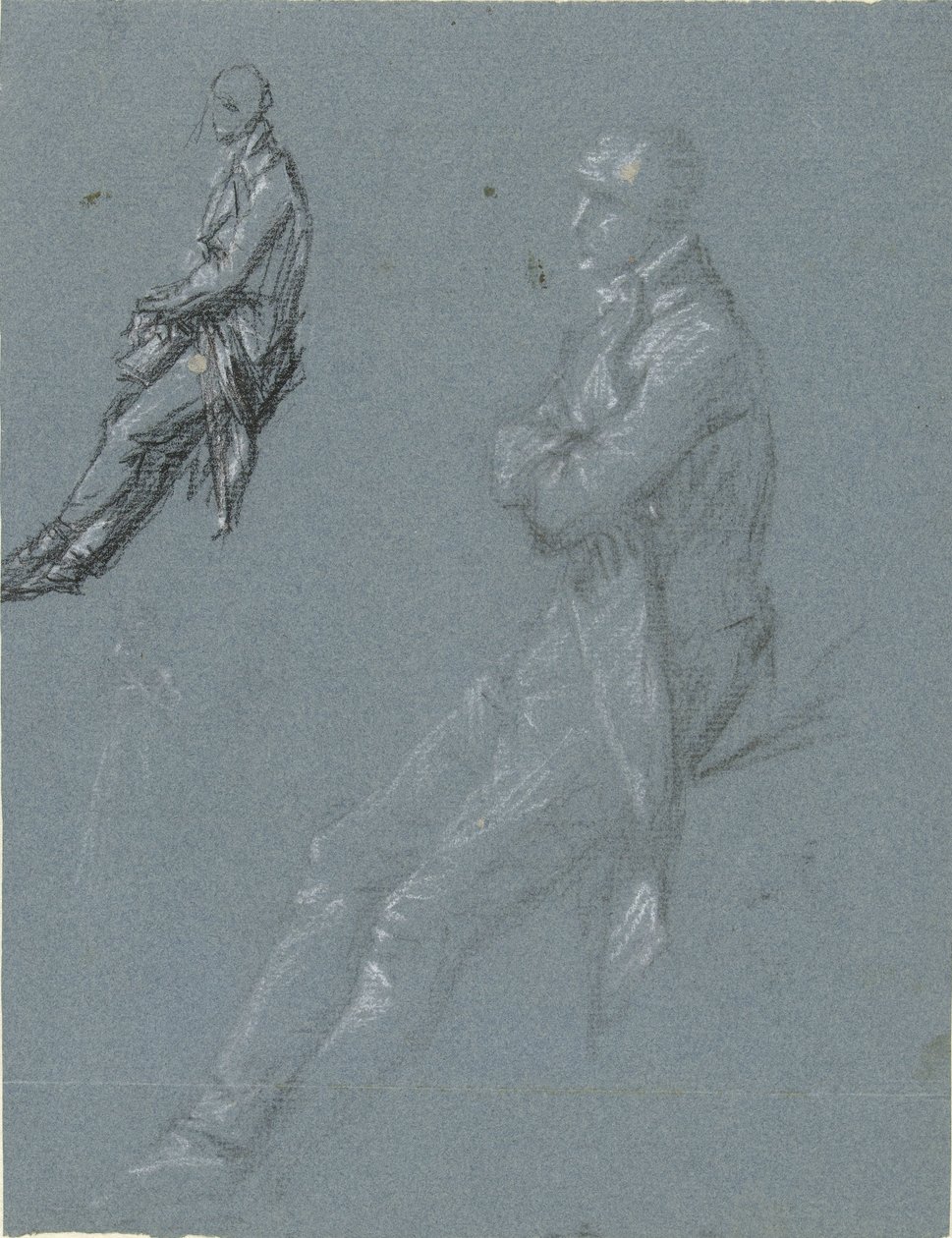 Deux études de Rutger Jan Schimmelpenninck et un croquis de sa femme - Pierre Prud