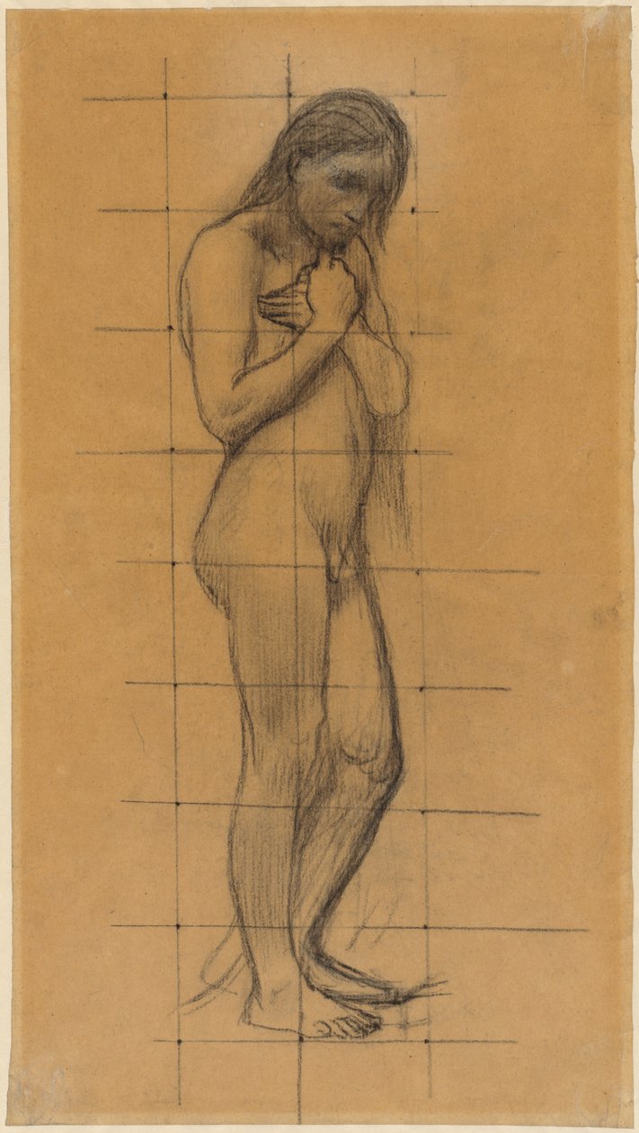 Stehender männlicher Akt - Pierre Puvis de Chavannes