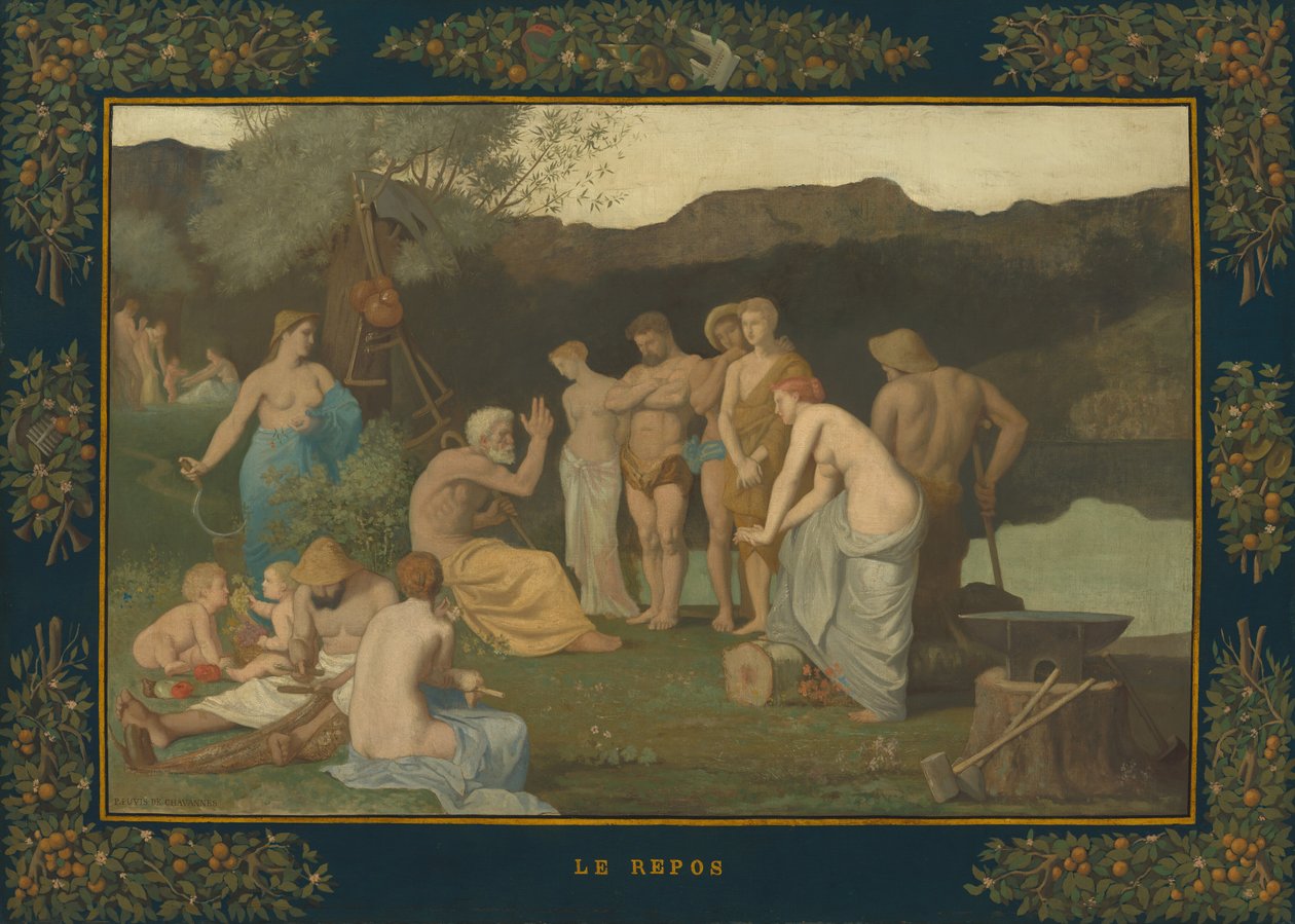 Repos, vers 1863 - Pierre Puvis de Chavannes