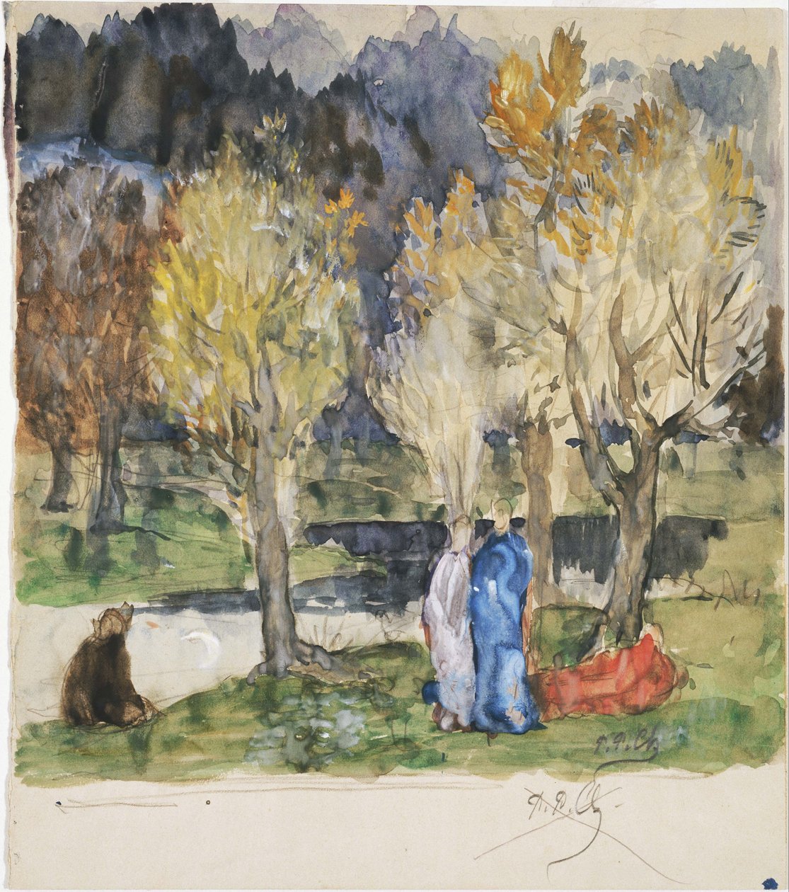 Bosquet sacré - Pierre Puvis de Chavannes