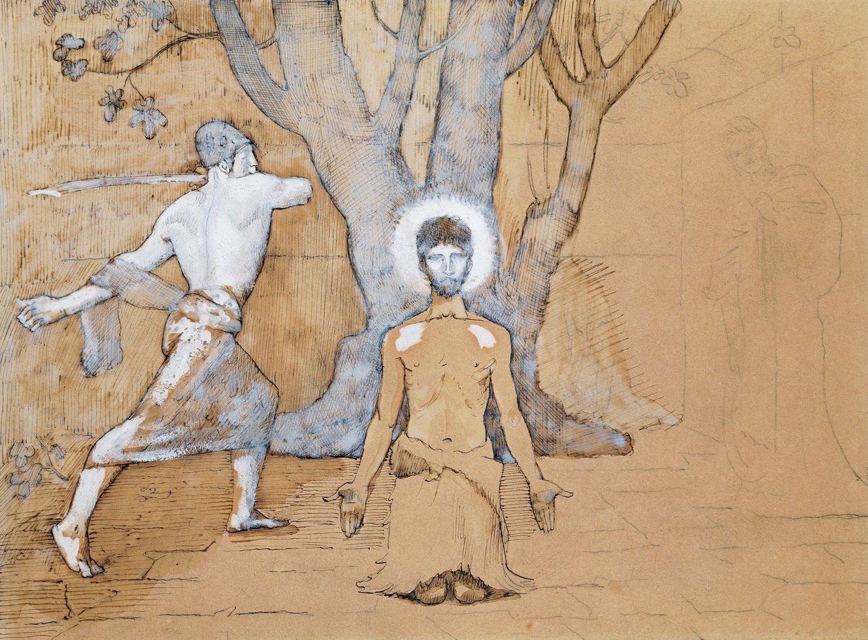 Étude pour la décapitation de Jean-Baptiste - Pierre Puvis de Chavannes