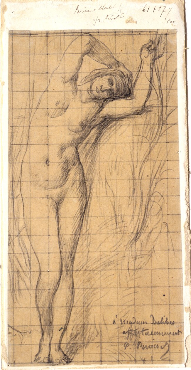 Studie für die Figur von "La Saône" - Pierre Puvis de Chavannes