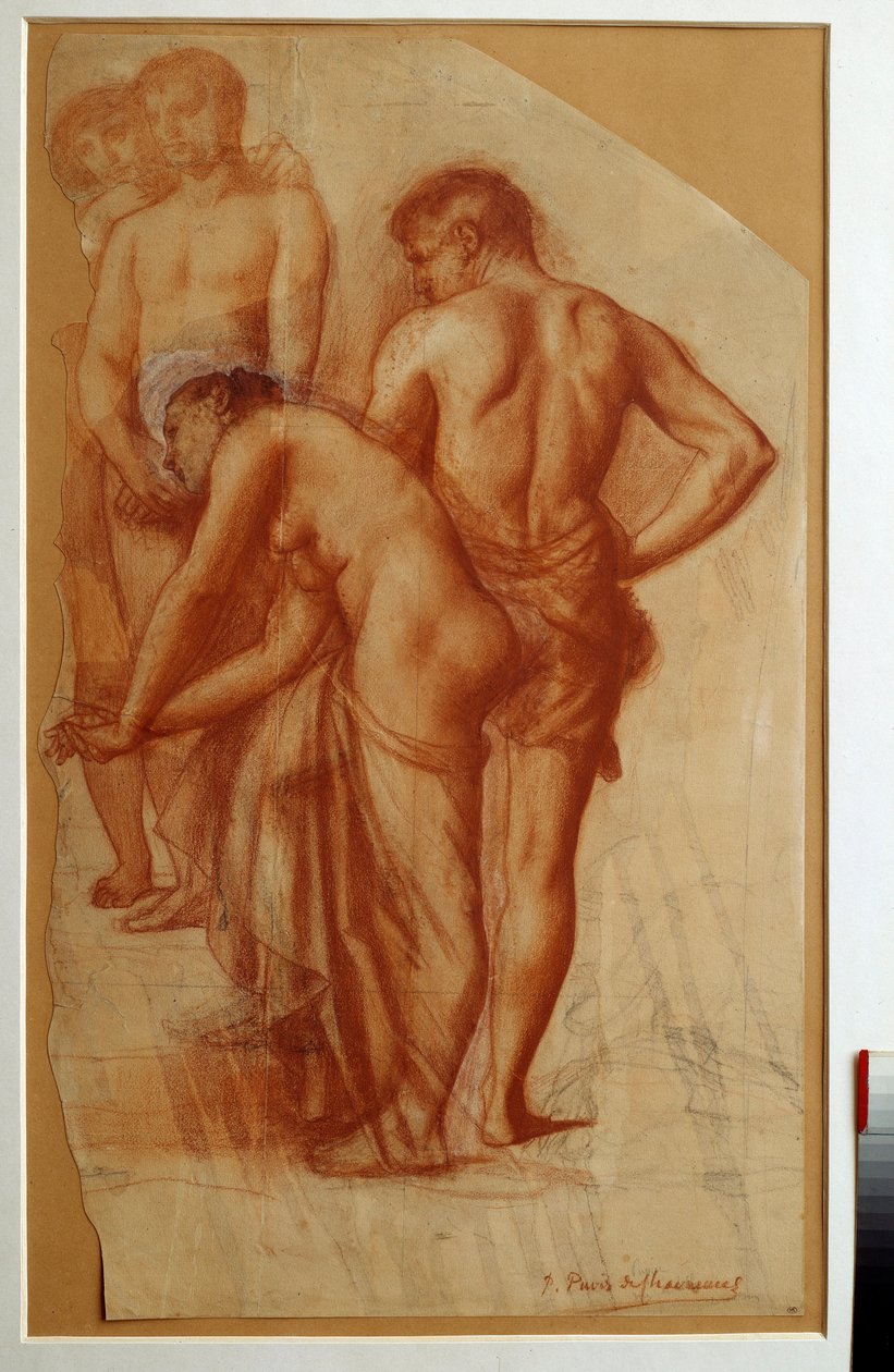 Étude de 4 figures pour « Repos » - Pierre Puvis de Chavannes
