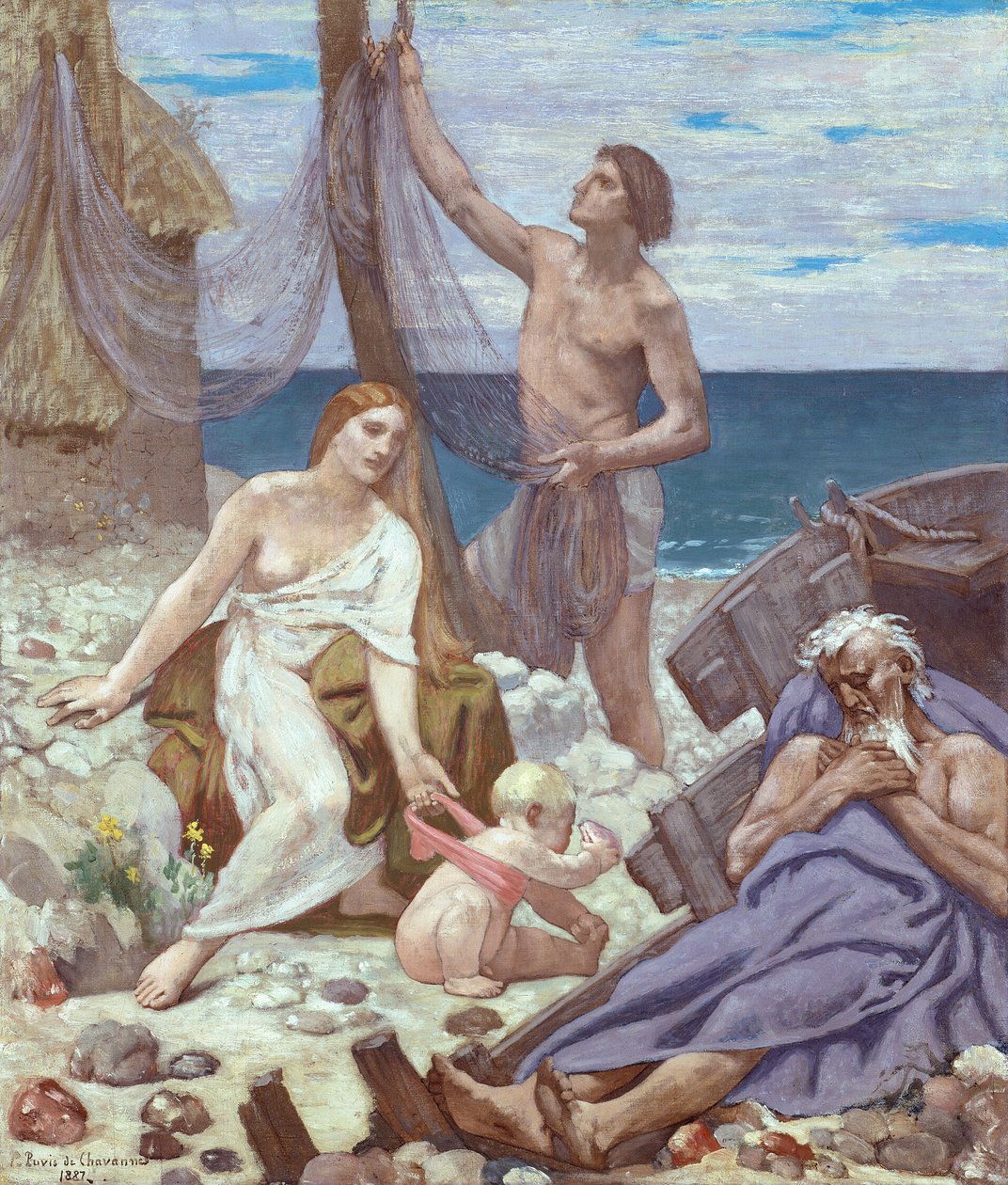 La famille du pêcheur - Pierre Puvis de Chavannes