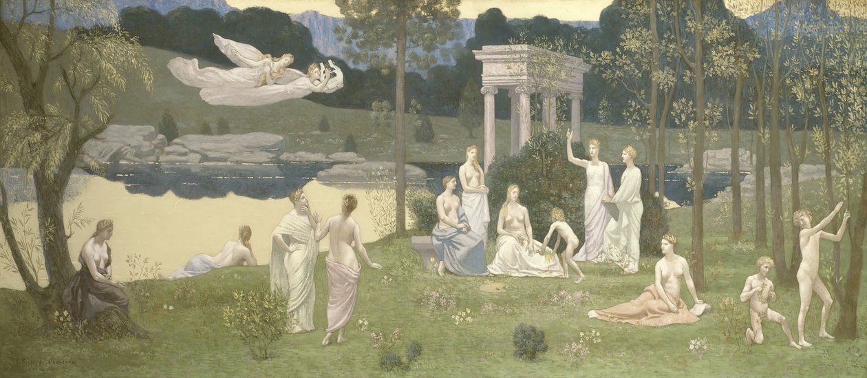Le bosquet sacré, aimé des arts et des muses, 1884-1889 - Pierre Puvis de Chavannes
