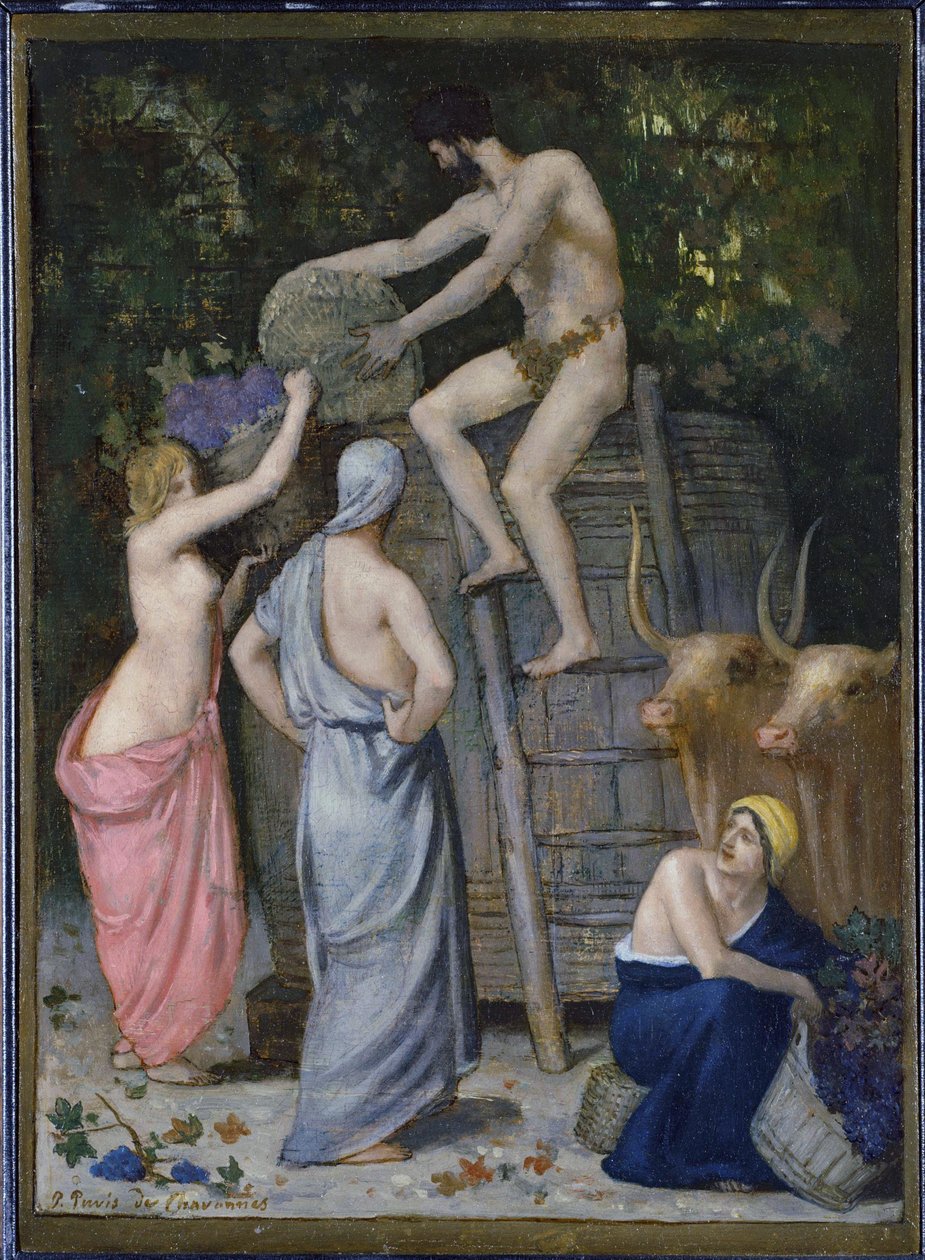 Le pressoir à vin - Pierre Puvis de Chavannes