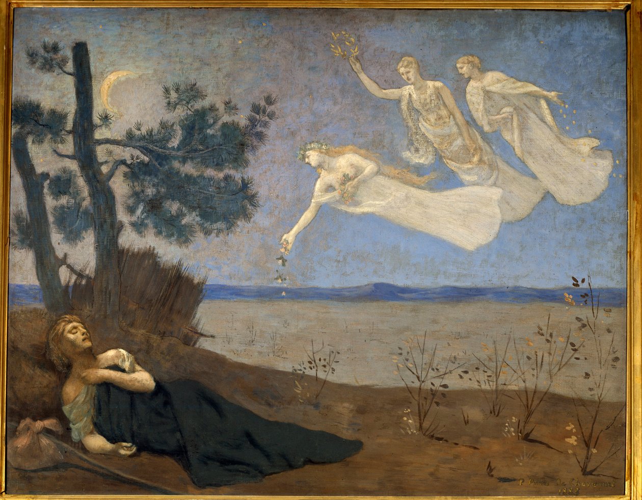 Le rêve. Peinture de Pierre Puvis De Chavannes (1824-1898) - Pierre Puvis de Chavannes