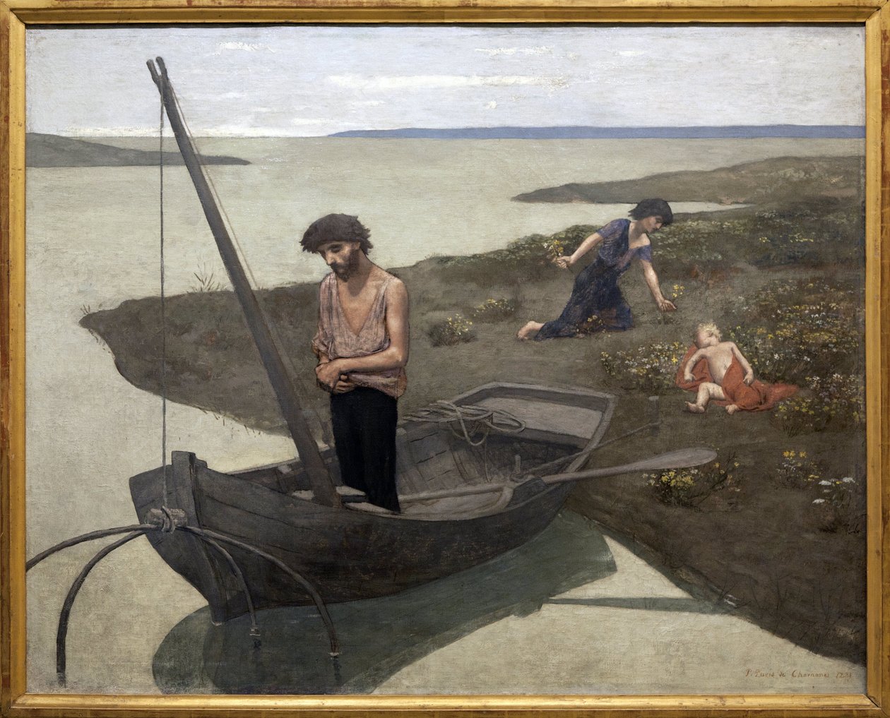 Le pauvre pêcheur, peinture de Pierre Puvis de Chavannes (1824-1898). Photographie, KIM Youngtae, Paris, Musée d