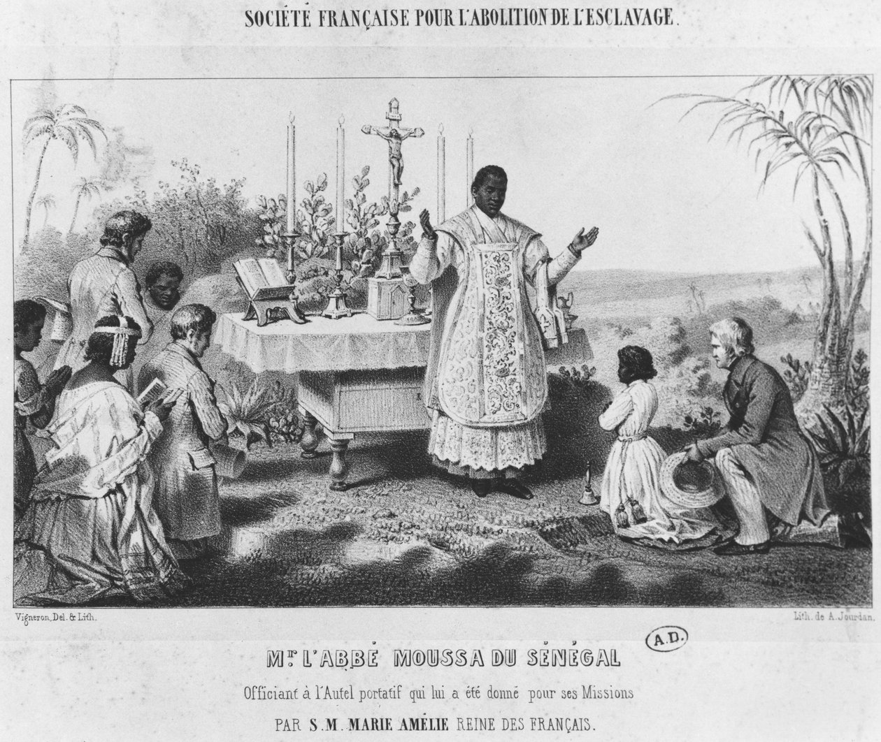 Abbé Moussa, Sénégal, vers 1840 - Pierre Roch Vigneron