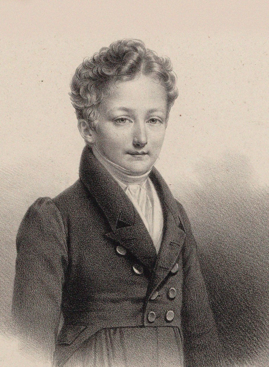 Portrait du pianiste et compositeur Sigismund Thalberg, 1812-1871, 1826 - Pierre Roch Vigneron