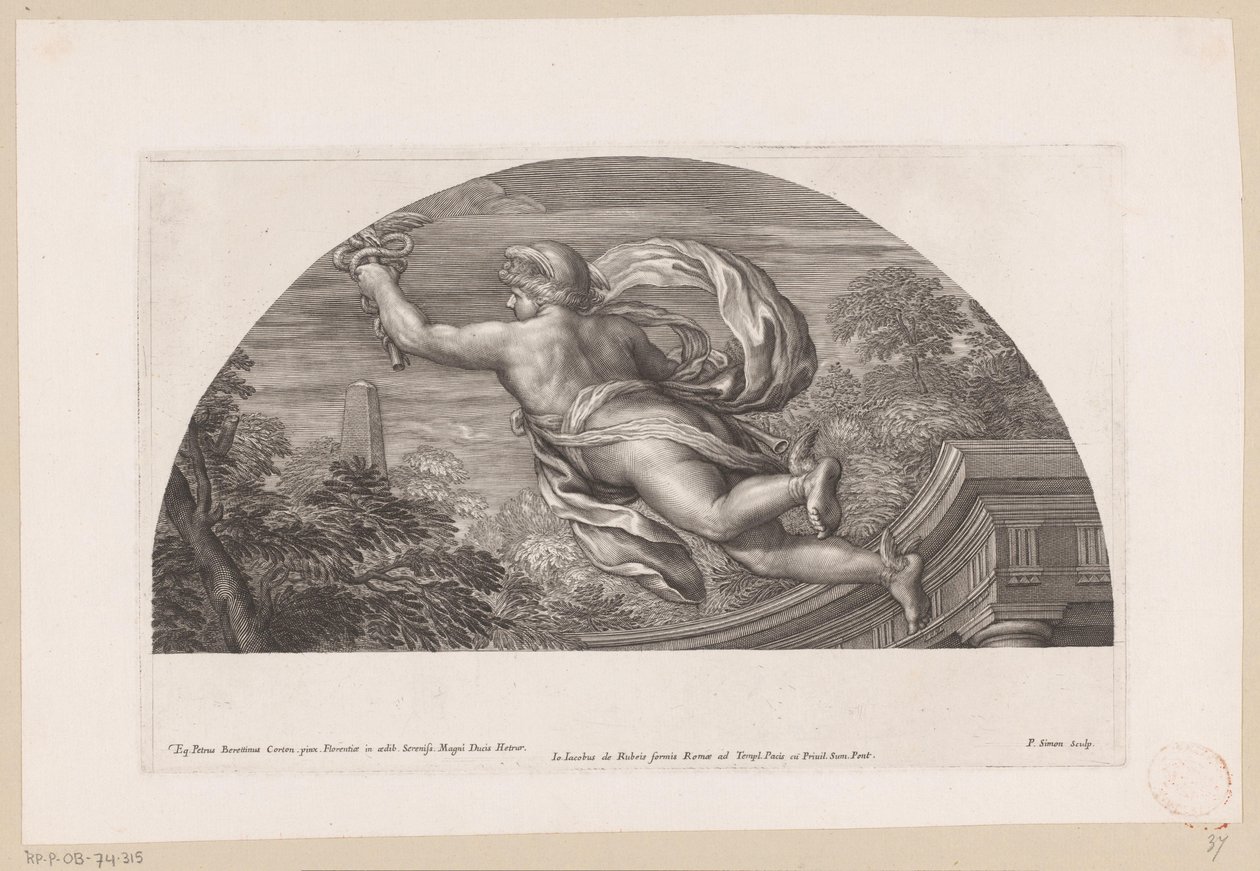 Mercure volant, vu de dos - Pierre Simon (I)