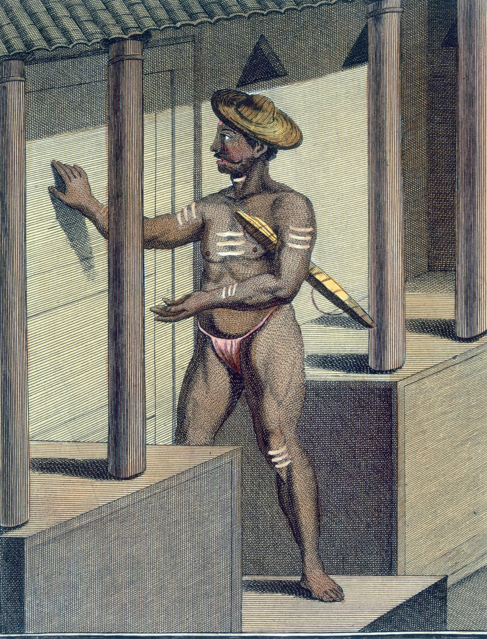 Carépatré Pandaron (dévot religieux voué au silence), gravé par Poisson, de 