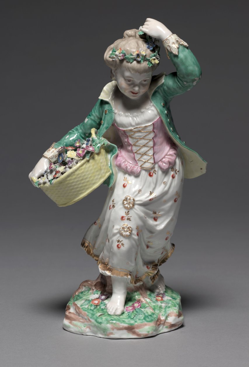 Automne, fabriqué par la manufacture de porcelaine de Bristol - Pierre Stephan