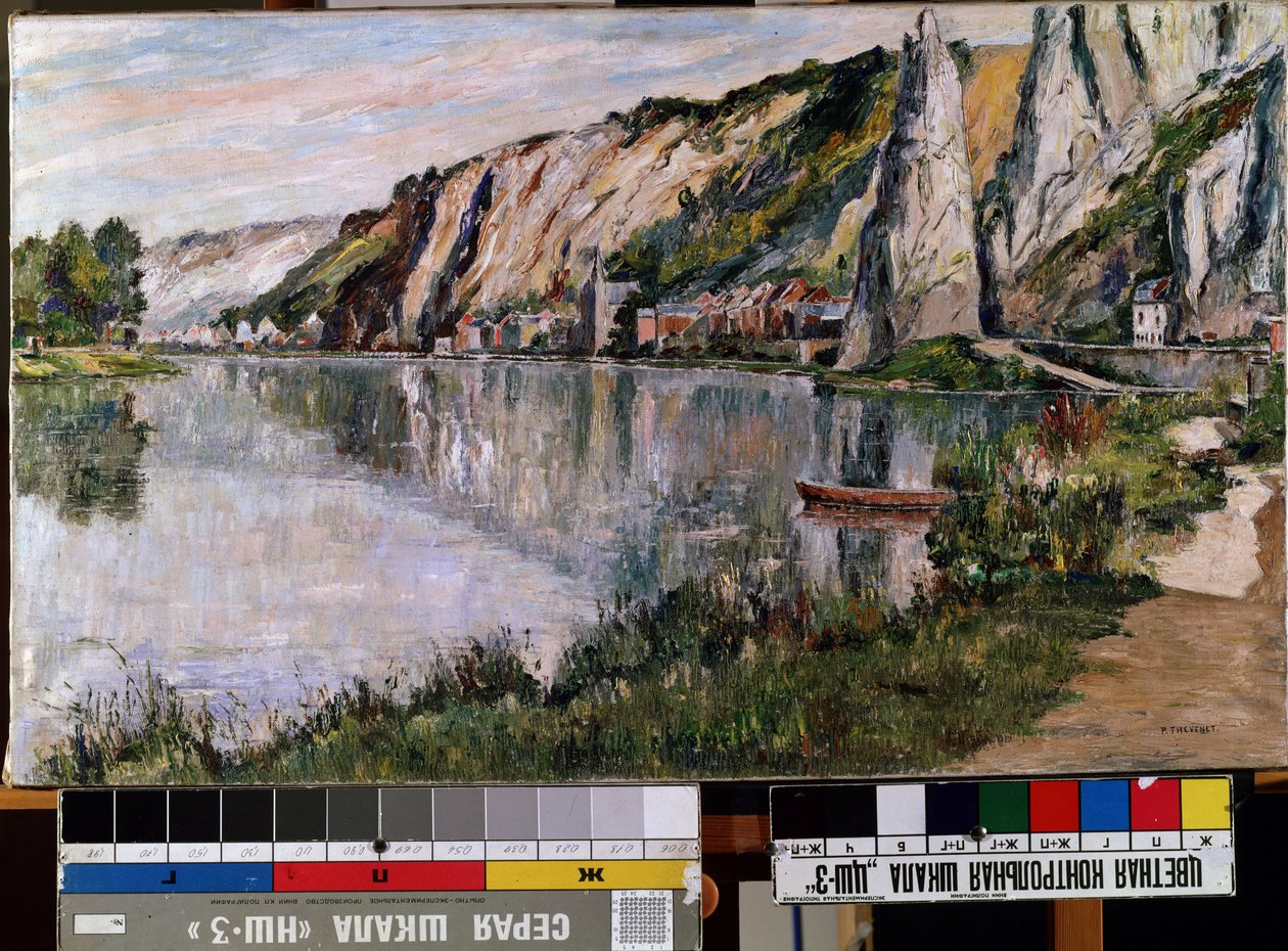 Les falaises de Bayard (Peinture de Pierre Thevenet) - Pierre Thevenet