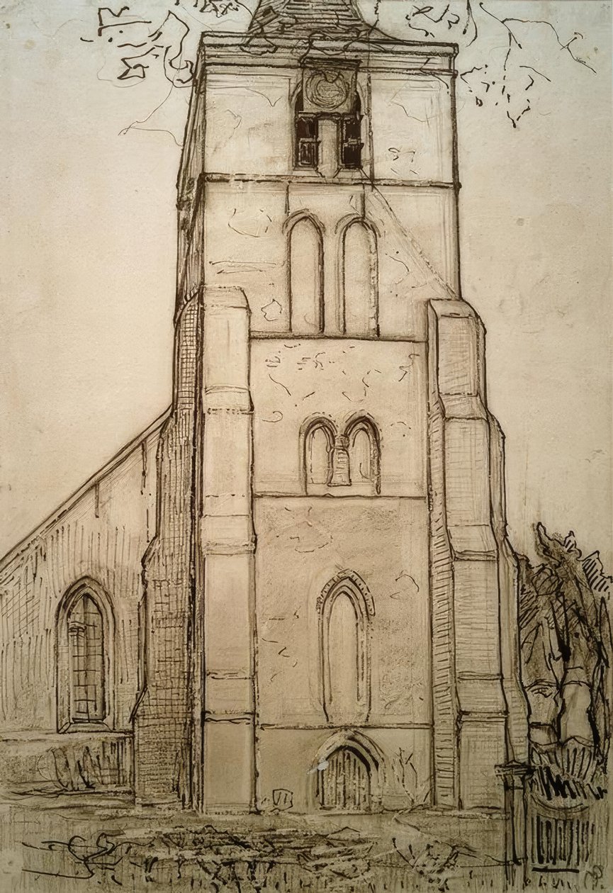 Église à Domburg - Piet Mondrian