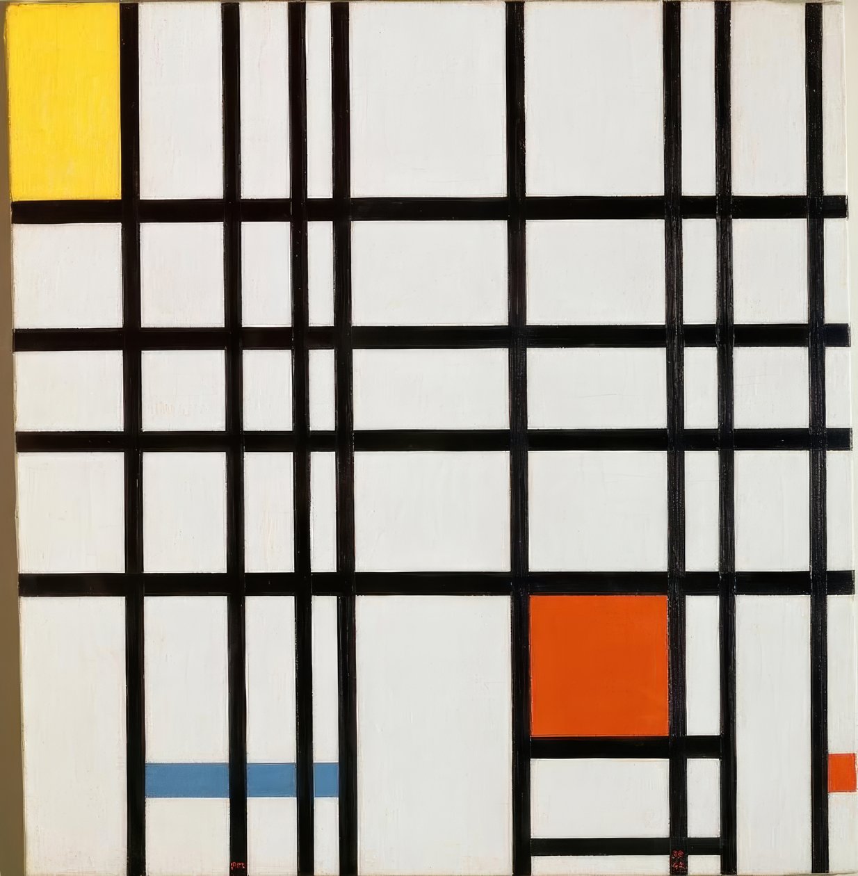 Composition avec jaune, bleu et rouge - Piet Mondrian