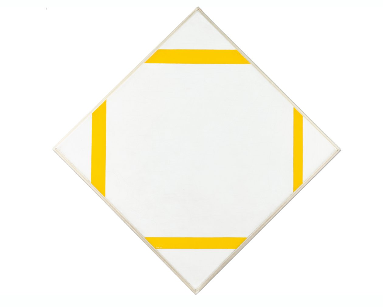 Composition en losange avec quatre lignes jaunes, 1933 - Piet Mondrian