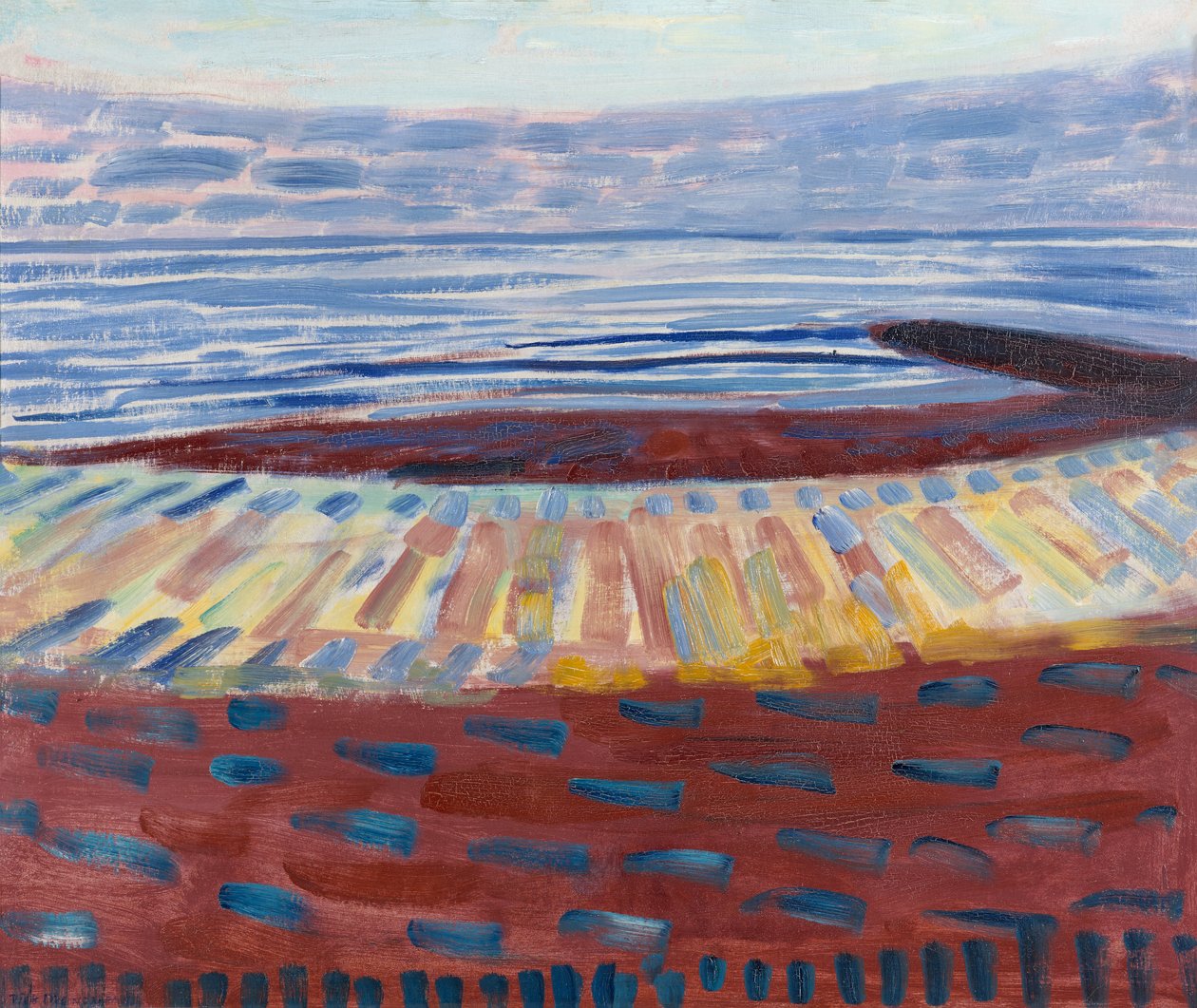 Mer après le coucher du soleil, 1909 - Piet Mondrian