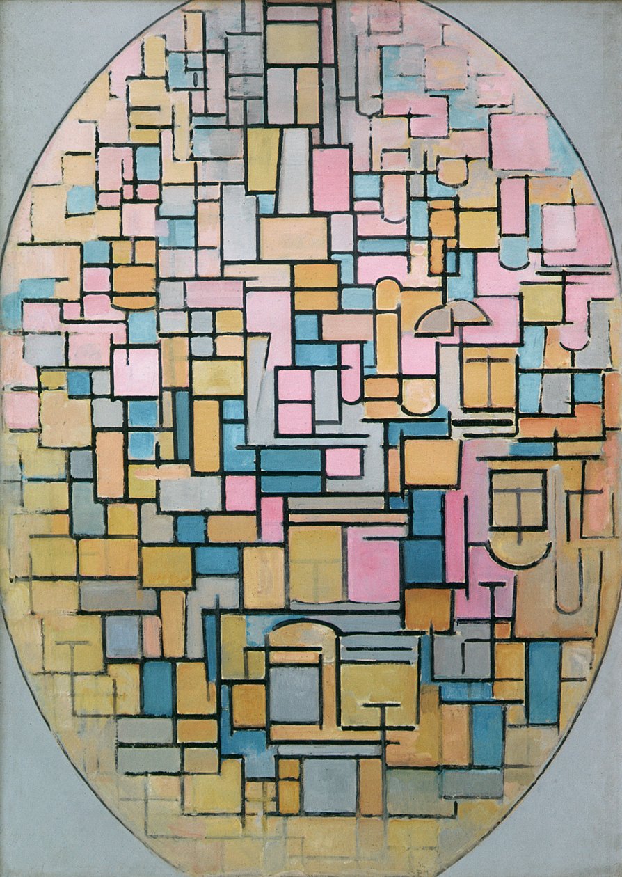 Tableau III : Composition en ovale, 1914 - Piet Mondrian