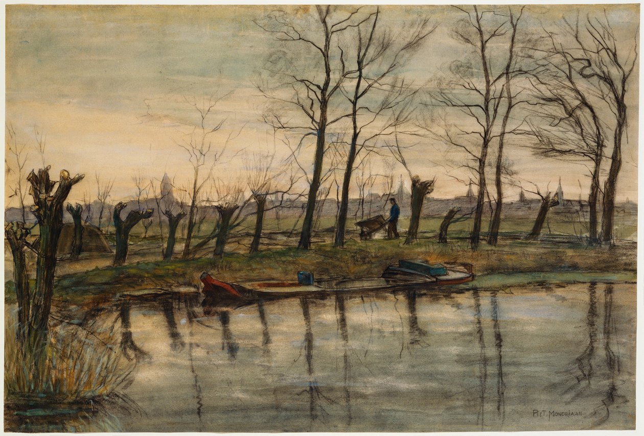 Fermier retournant aux champs, c.1900 - Piet Mondrian