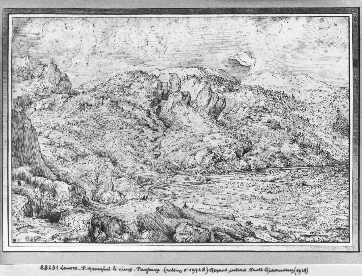 Paysage alpin, 1553 - Pieter Bruegel the Elder