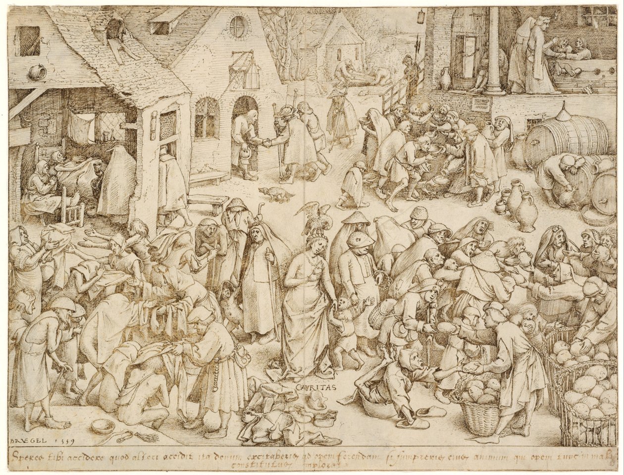 Caritas (Charité) - Pieter Bruegel the Elder
