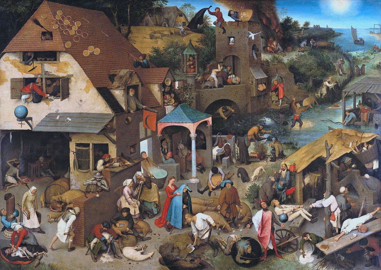 Les Proverbes néerlandais - Pieter Bruegel the Elder