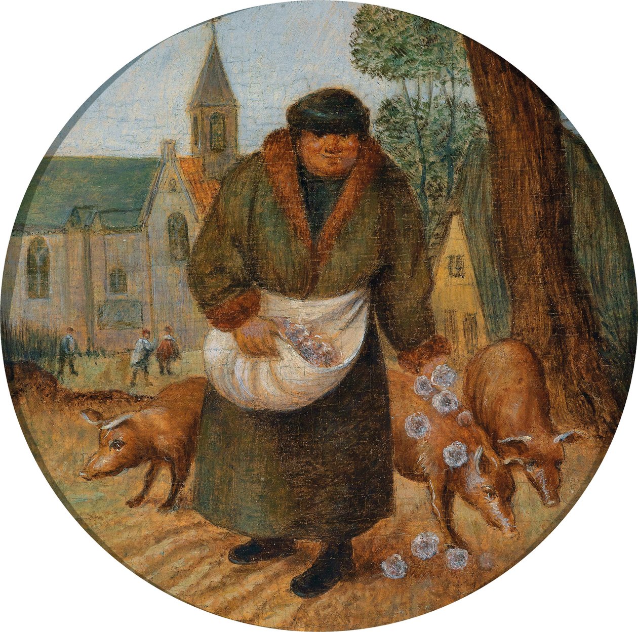 Des perles aux pourceaux - Pieter Brueghel the Younger