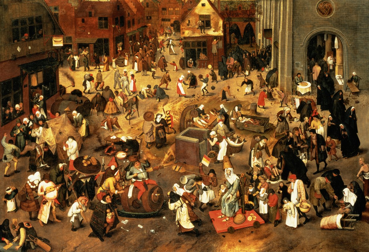 La bataille entre Carnaval et Carême - Pieter Brueghel the Younger