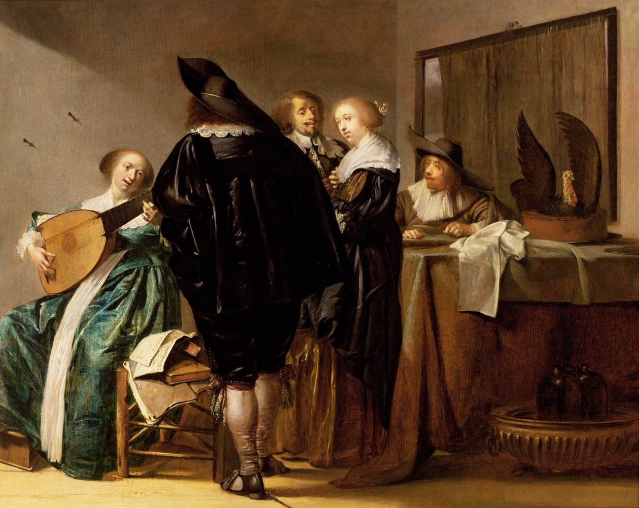 Une compagnie élégante dans un intérieur - Pieter Codde