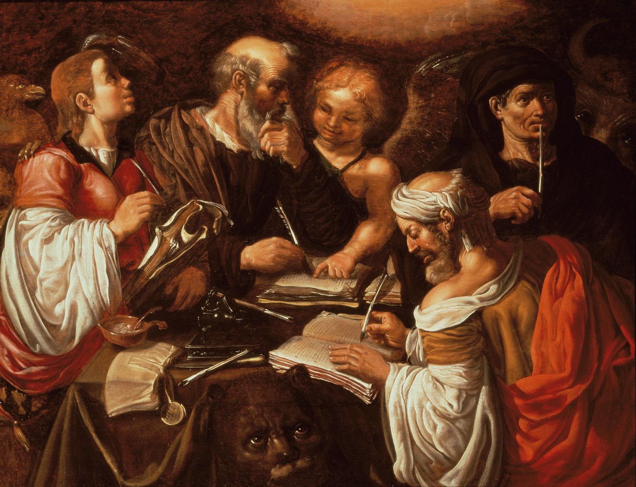 Les Quatre Évangélistes et leurs symboles - Pieter Lastman