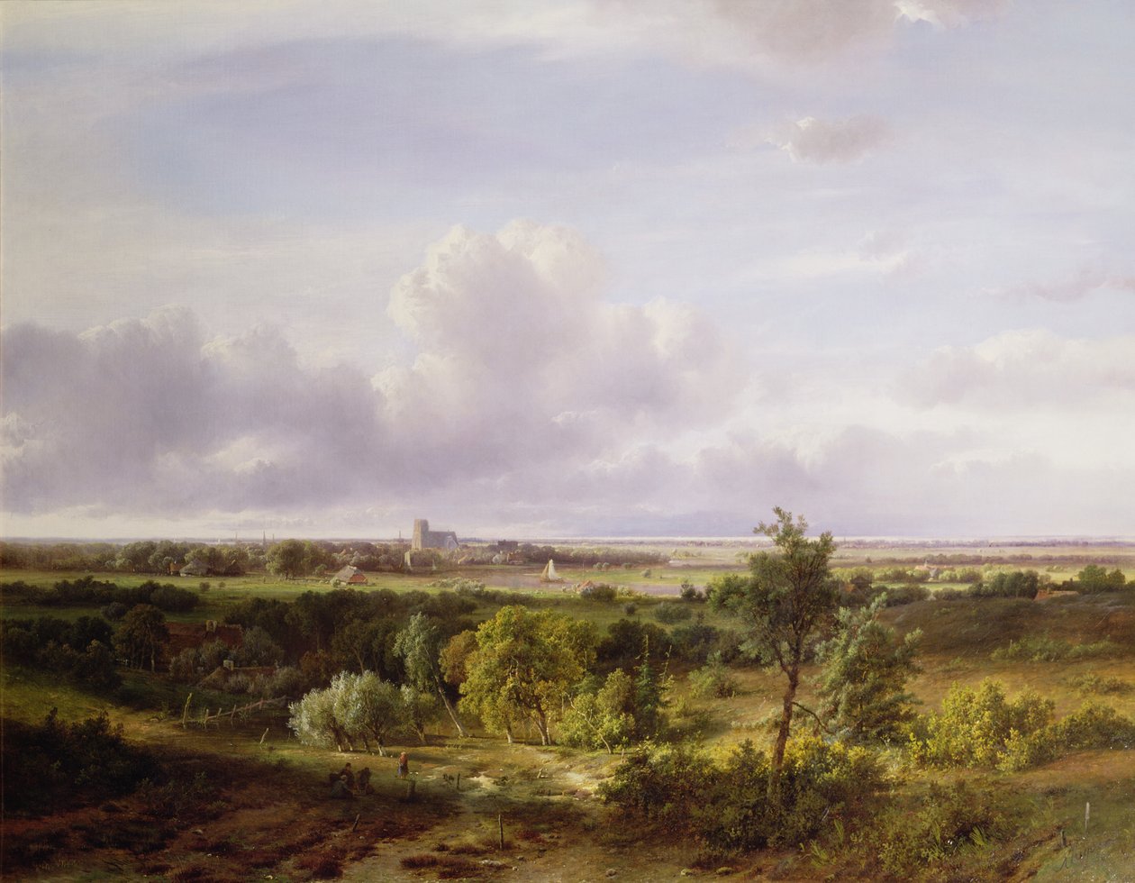 Paysage hollandais, XIXe siècle - Pieter Lodewijk Francisco Kluyver