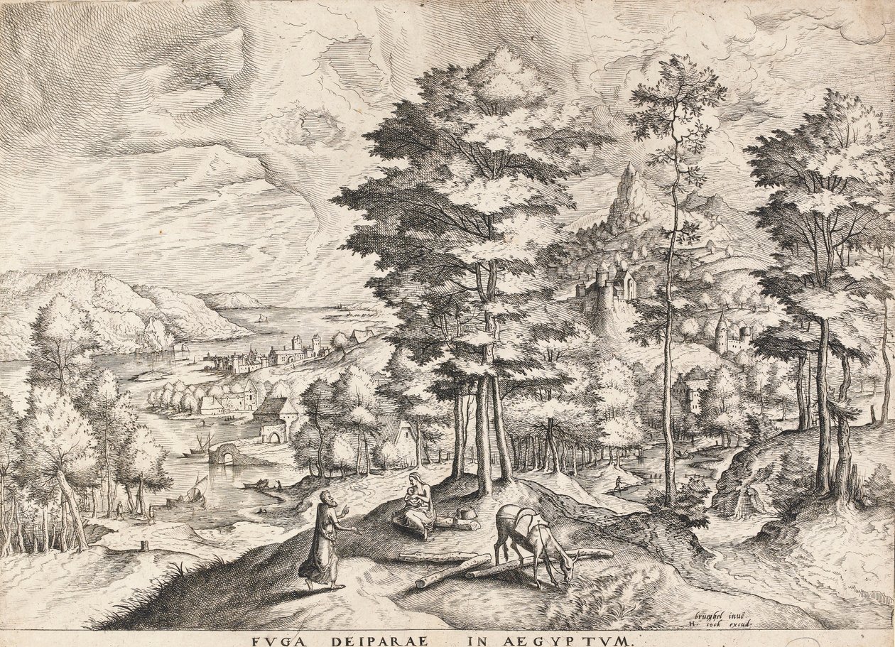 Le repos pendant la fuite en Égypte - Pieter Bruegel the Elder