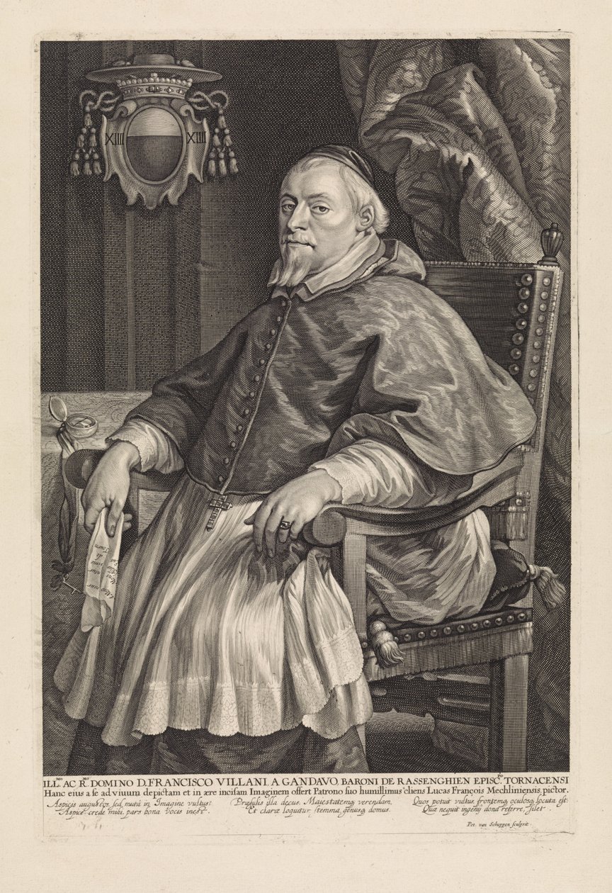 Portrait de François Villain, évêque de Tournai - Pieter van Schuppen